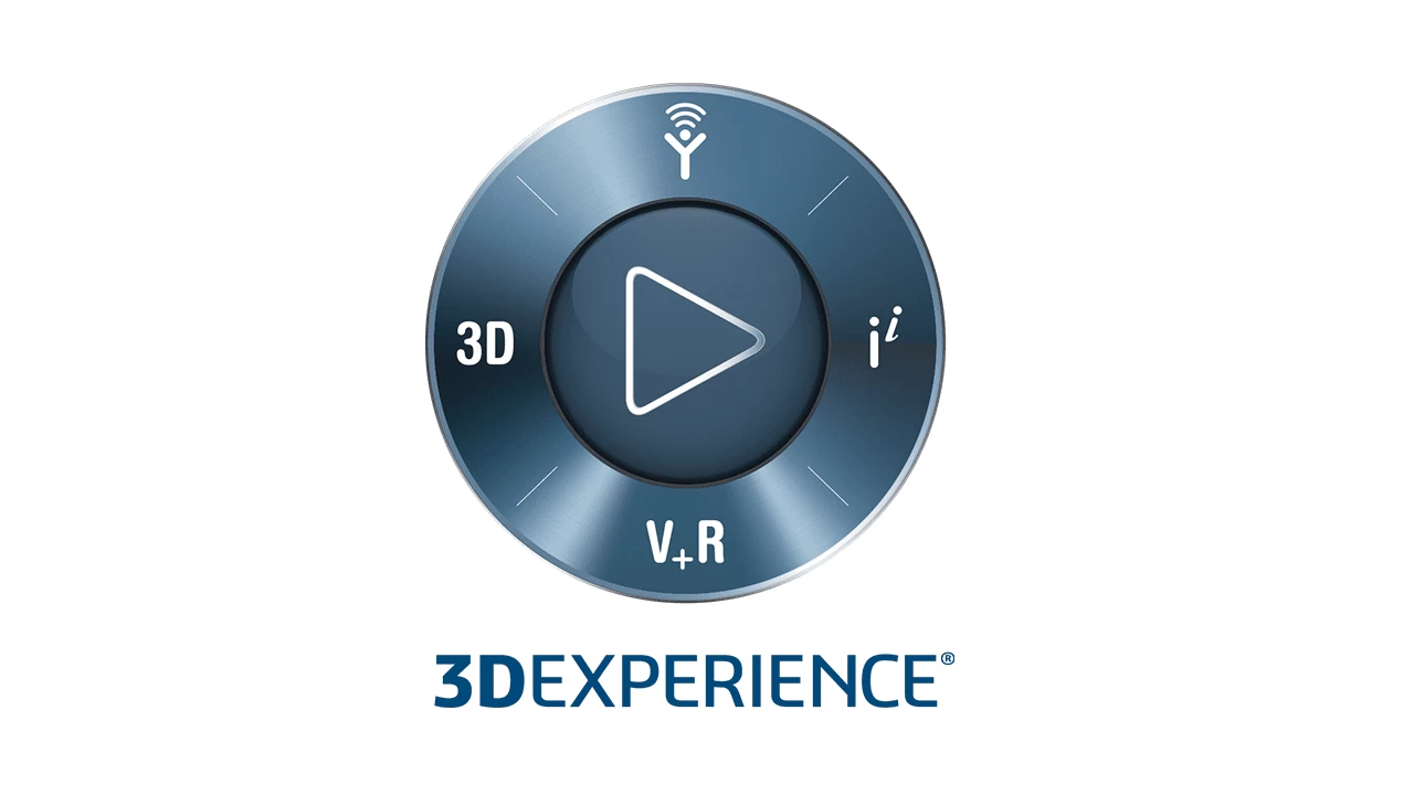 Logo de 3DEXPERIENCE, la plateforme cloud collaborative