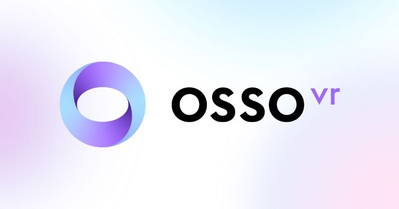 osso vr logo realite etendue osso vr logo, plateforme qui simule des environnements virtuels ultra-réalistes pour des formations médicales