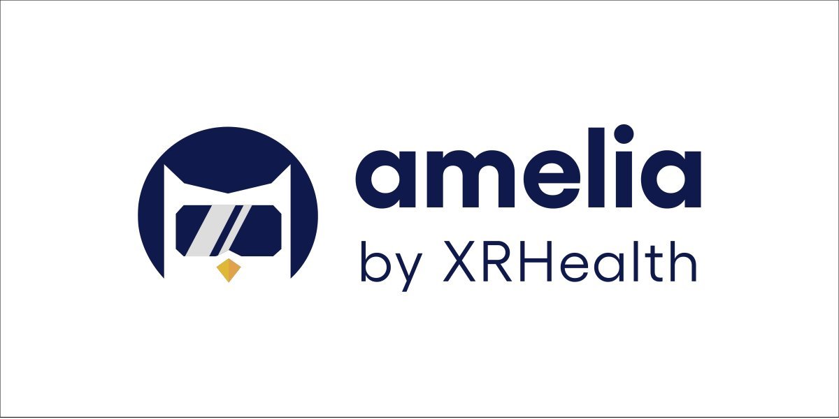 logo XRHealth realite etendue XRHealth logo, est une plateforme de réalité virtuelle spécialisée dans les soins de santé mentale