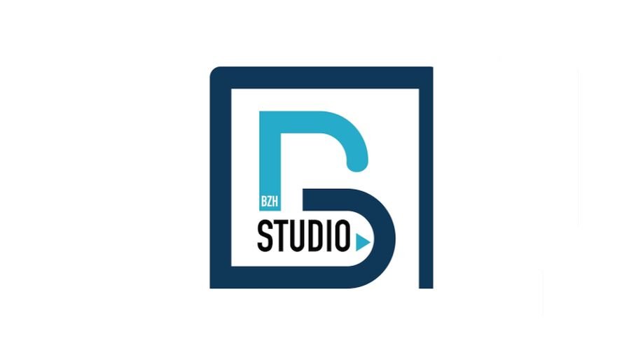 bzh-studio logo realite etendue bzh studio logo, studio de production audiovisuelle immersif
