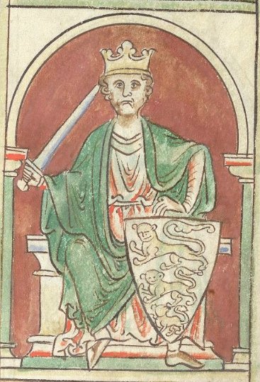 Richard Ier - Frédérique Lachaud, au fil de l’Angleterre médiévale Une illustration du roi Richard Ier (Cœur de Lion ) tirée d’un codex du XIIe siècle.