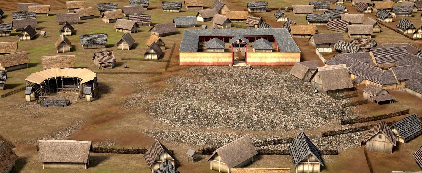 Vue 3D plateau Corent - Matthieu Poux interview Vue 3D du plateau de Corent, restituée à partir des données archéologiques